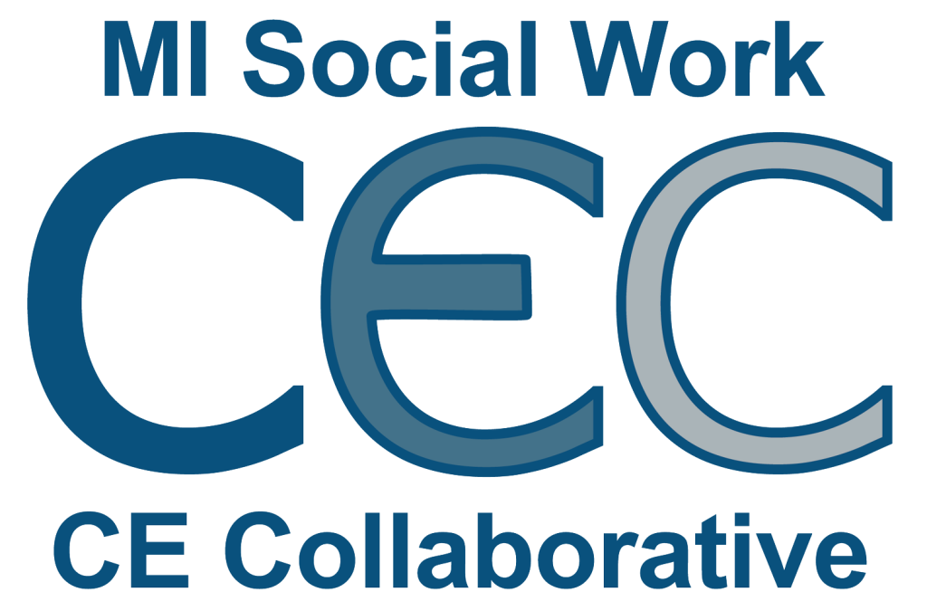 MI Social Work CEC CE collaborative Logo